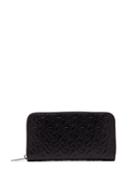 Matchesfashion.com Burberry - Logo Embossed Leather Zip Around Wallet - Mens - Black