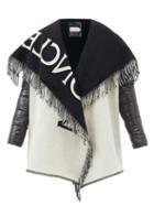 Matchesfashion.com Moncler - Logo-jacquard Wool Scarf Jacket - Womens - Cream