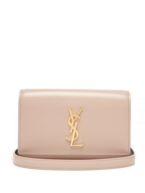 Matchesfashion.com Saint Laurent - Kate Leather Belt Bag - Womens - Beige