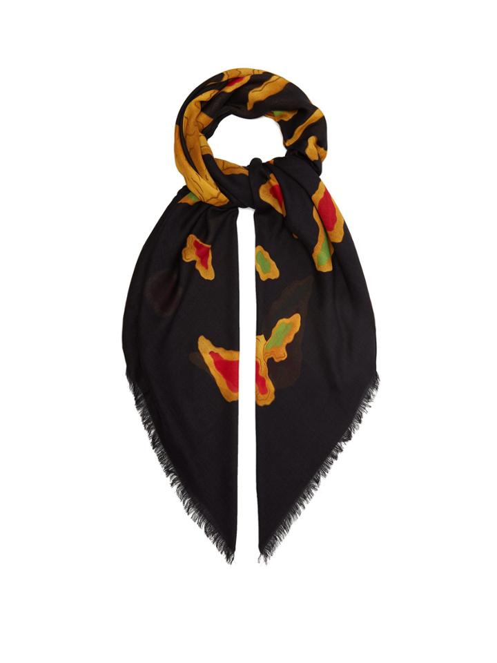 Valentino Dragon-print Modal And Cashmere-blend Scarf