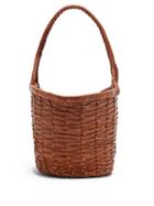 Ladies Bags Dragon Diffusion - Jane Birkin Small Woven-leather Basket Bag - Womens - Tan