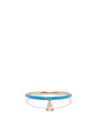 Persee - Diamond, Enamel & 18kt Gold Ring - Womens - Yellow Gold