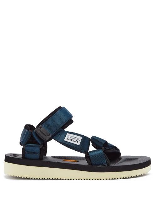 Matchesfashion.com Suicoke - Depa-v2 Velcro-strap Sandals - Womens - Navy
