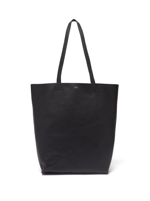 Matchesfashion.com A.p.c. - Maiko Grained-leather Tote Bag - Mens - Black