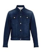 Matchesfashion.com Givenchy - Logo Print Denim Jacket - Mens - Blue