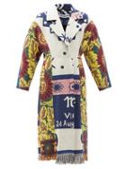 Matchesfashion.com Rave Review - Sally Vintage Cotton-jacquard Patchwork Coat - Womens - Multi