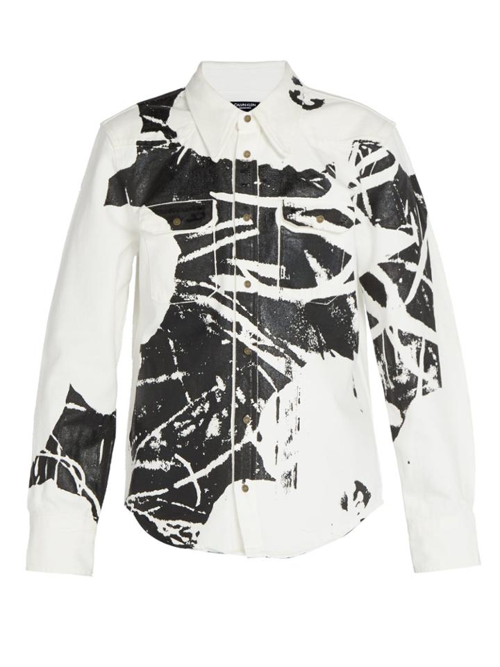 Calvin Klein 205w39nyc 1964 Flower Print Cotton Jacket