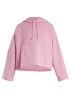 Matchesfashion.com Acne Studios - Joghy Cotton Cropped Hooded Sweatshirt - Womens - Pink