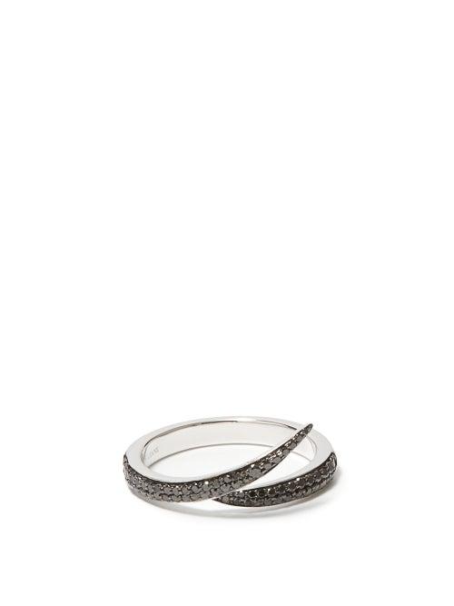 Matchesfashion.com Shaun Leane - Interlocking Diamond & 18kt White-gold Ring - Mens - White Gold