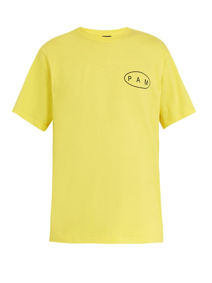 P.a.m Logo-print Crew-neck Cotton T-shirt