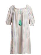 Matchesfashion.com Thierry Colson - Eva Striped Cotton Dress - Womens - Pink Stripe