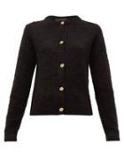 Matchesfashion.com Versace - Medusa Button Knitted Cardigan - Womens - Black