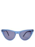 Matchesfashion.com Prism - St Louis Acetate Sunglasses - Womens - Dark Blue