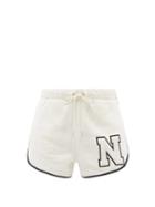 Nili Lotan X Champion - Logo-patch Cotton-jersey Shorts - Womens - White