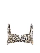 Matchesfashion.com Reina Olga - Brigitte Leopard-print Balconette Bikini Top - Womens - Leopard