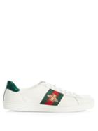 Matchesfashion.com Gucci - Ace Bee-embroidered Low-top Leather Trainers - Womens - White