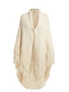Matchesfashion.com Gabriela Hearst - Lauren Tassel Trimmed Cashmere Wrap - Womens - White