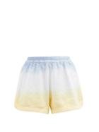 Terry - Cruise Tie-dye Cotton-terry Shorts - Womens - Blue Multi