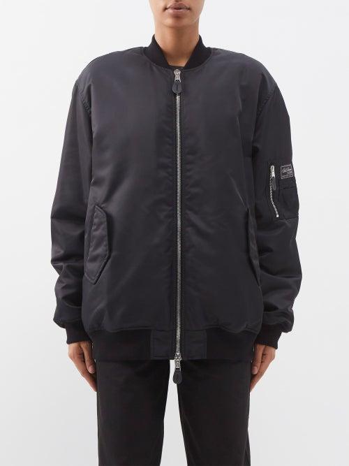 Raf Simons - Altered-reality Bomber Jacket - Womens - Black
