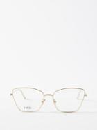 Dior - Gemdioro Cat-eye Metal Glasses - Womens - Gold
