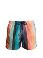 Matchesfashion.com Paul Smith - Artist Stripe Print Swim Shorts - Mens - Multi