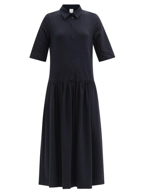 Matchesfashion.com Max Mara Leisure - Ceci Dress - Womens - Dark Navy