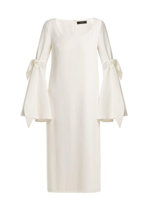 Matchesfashion.com Ellery - Cindy Cut Out Midi Dress - Womens - Ivory