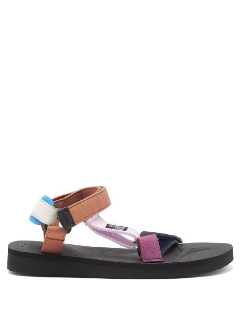 Matchesfashion.com Suicoke X Hay - Depa 2.0 Velcro-strap Sandals - Mens - Blue Multi