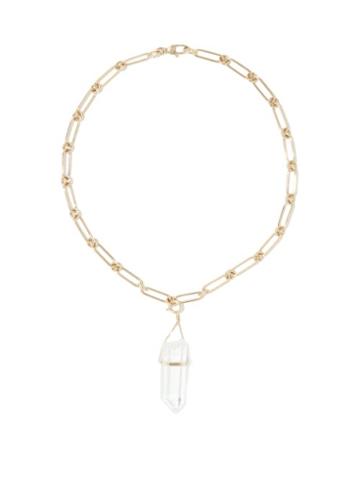 Jia Jia - Crystal Quartz & 14kt Gold Necklace - Womens - Yellow Gold