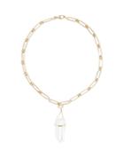 Jia Jia - Crystal Quartz & 14kt Gold Necklace - Womens - Yellow Gold