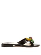 Altuzarra Bisbee Fruit-embellished Leather Slides