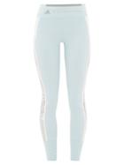 Matchesfashion.com Adidas By Stella Mccartney - Snake-print Side Stripe Leggings - Womens - Blue White