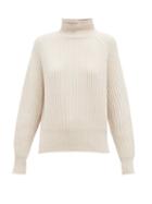 Matchesfashion.com Allude - Ribbed Cashmere Sweater - Womens - Cream