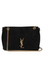Ladies Bags Saint Laurent - Kate Reversible Leather And Suede Shoulder Bag - Womens - Black