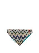 Matchesfashion.com Missoni Mare - Metallic Zigzag Knitted Bikini Briefs - Womens - Multi