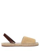 Matchesfashion.com Loewe - Leather And Suede Espadrilles - Mens - Beige