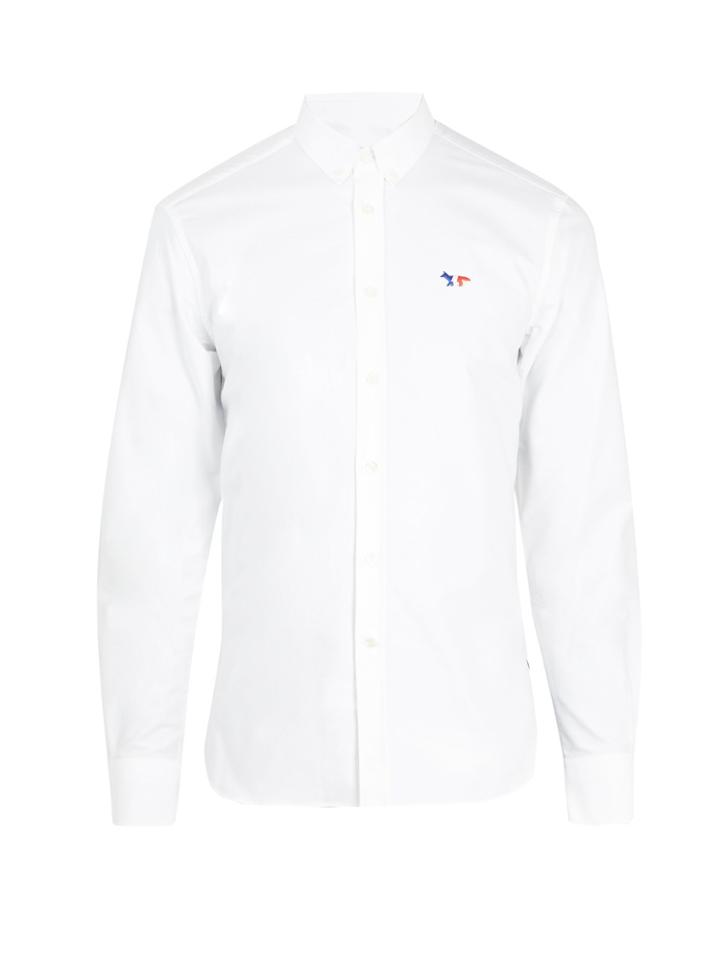 Maison Kitsuné Logo-embroidered Shirt