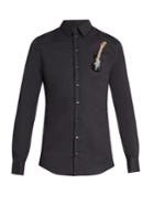 Dolce & Gabbana Sicilia-fit Guitar-embellished Single-cuff Shirt