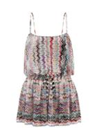 Missoni Mare - Zigzag-jacquard Knit Playsuit - Womens - Black Multi