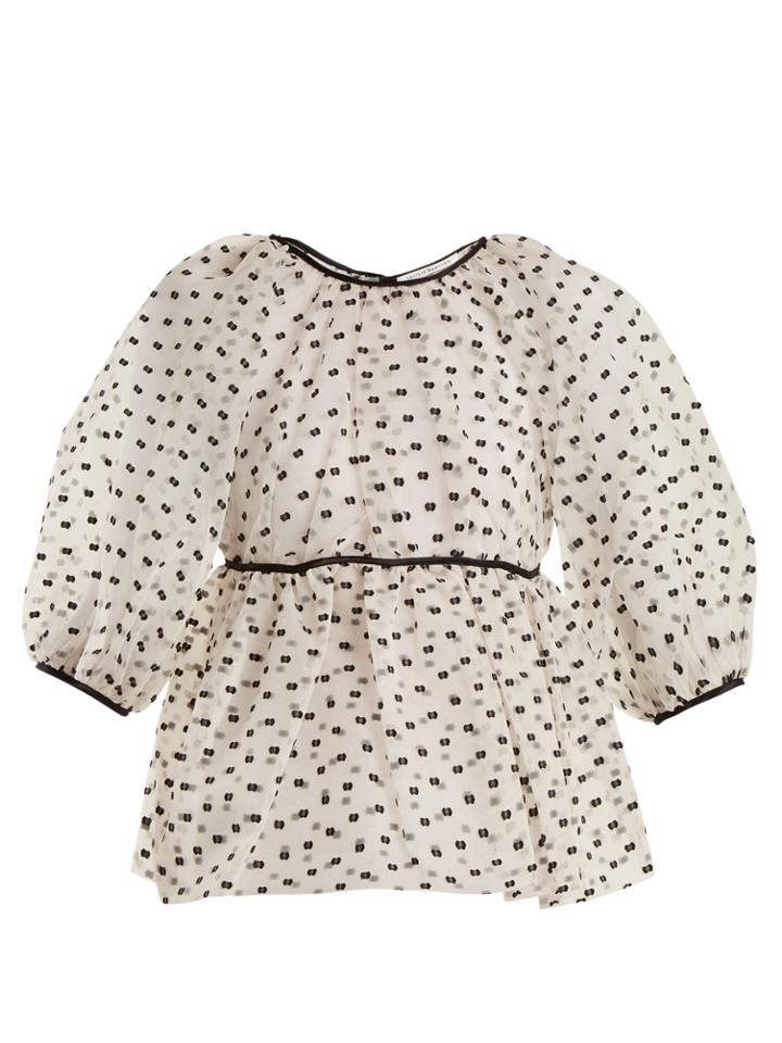 Cecilie Bahnsen Amo Fil-coup Silk-blend Top