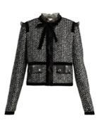 Giambattista Valli Ruffle-trimmed Tweed Jacket