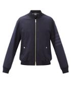 Matchesfashion.com Thom Browne - Four Bar-stripe Wool-blend Bomber Jacket - Mens - Navy