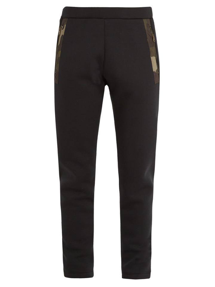 Tomas Maier Contrast-panel Scuba-jersey Track Pants