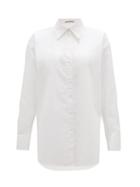 Matchesfashion.com Acne Studios - Stella Cotton-poplin Shirt - Womens - White