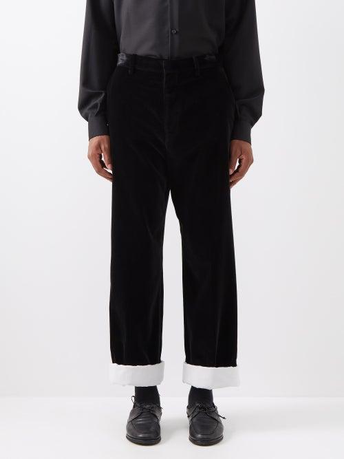 The Row - Gustavo Velvet Trousers - Mens - Black