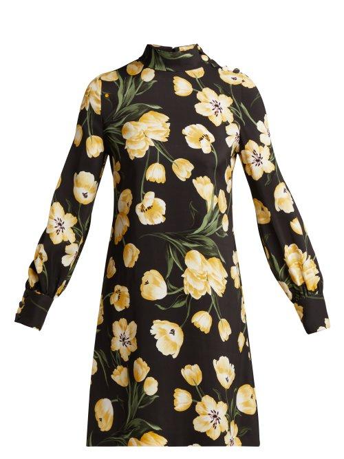 Matchesfashion.com Goat - Garland High Neck Dress - Womens - Black