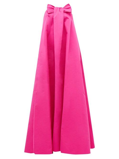 Matchesfashion.com Rochas - Piastra Radsmir Bow Front Taffeta Gown - Womens - Fuchsia