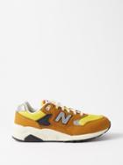 New Balance - Mt580 Suede And Mesh Trainers - Mens - Brown Multi