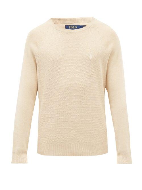 Polo Ralph Lauren - Raglan-sleeve Cotton Sweater - Mens - Cream