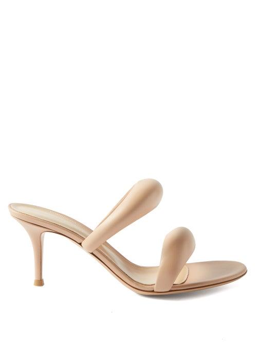 Gianvito Rossi - Padded-strap Leather Sandals - Womens - Nude
